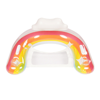 Fauteuils gonflables personnalisés arc-en-ciel pour adultes et enfants, flotteurs de piscine en PVC, transats de piscine, hamacs flottants, pour des soirées aquatiques estivales amusantes