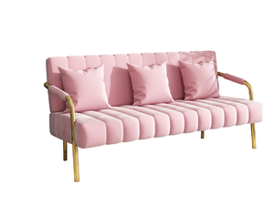 Divano Moderno di Lusso in Velluto a Una Piazza a Forma di L, Nuovo Design per <span class=keywords><strong>Soggiorno</strong></span>, Arredamento Casa, Legno e Metallo, <span class=keywords><strong>Cucina</strong></span>, Bagno - Product Image 2