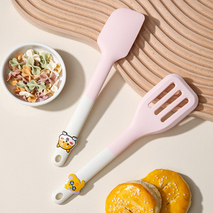 Silicone Spatula Set 5 Pieces BPA Free <b>Kitchen</b> Cooking Tools With Cartoon Design <b>For</b> Baking And Frying - Product Image 3