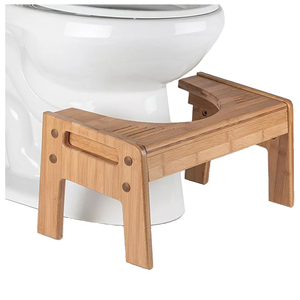 The <strong>Bamboo</strong> Original Adjustable Height Bathroom Toilet <strong>Stool</strong> - Product Image 1