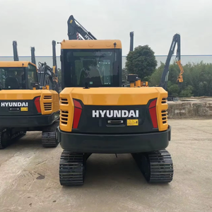 Offre exclusive : Excavatrice sur pneus Hyundai HX60PRO d'occasion de 6 tonnes avec moteur et boîte de vitesses, 90% neuve, durable, pour travaux agricoles et domestiques - Product Image 5