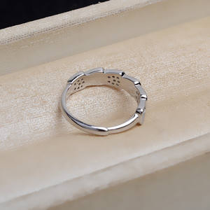 Anillo de Plata S925 Hecho a Mano, Soporte para Joyería DIY, Anillo de Goma de 3mm para Colgar Cabello, para Mujer, 4417 - Product Image 3