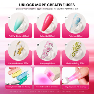 Juego de Esmalte de Uñas en Gel JTING 6 en 1, 80 Colores, Paleta de Gel Ombre, Sin HEMA/TPO, Gel Semipermanente para Arte de Uñas, para Salón de Uñas o Uso Personal - Product Image 3