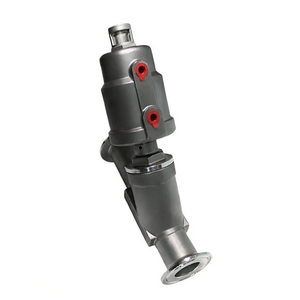 Vente de liquidation B2B COVNA, vanne à siège angulaire pneumatique à double action à deux voies, 1 pouce, en acier inoxydable, pour eau, air, vapeur - Product Image 1