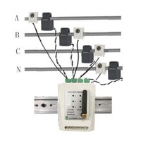 Moniteur de compteur d'énergie électrique à distance monophasé avec module 4G sans fil et terminal de surveillance triphasé de communication RS485