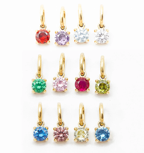 Colgante de Plata de Ley 925 con Baño de Oro de 18K y Circonita, Piedra de Nacimiento, para Mujer, Joyería Diaria Apilable - Product Image 2