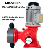 Tête de pompe Doseuse À Membrane Pompe Doseuse Formol PAM PVC MD-1500 L/hr-3bar-1500w Électrique OEM Motor Drive 1500 L/h 1500W