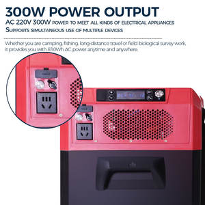 Réfrigérateur-congélateur <span class=keywords><strong>portable</strong></span> 810Wh à batterie lithium pour voiture, compresseur, 30L, DC 12.6V, AC 220V, <span class=keywords><strong>station</strong></span> d'alimentation électrique pour le camping en extérieur - Product Image 3