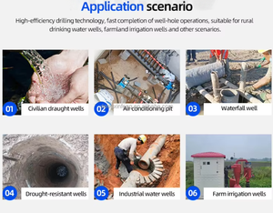 เครื่องเจาะบ่อน้ำไฟฟ้าขนาดเล็กเครื่องเจาะน้ำขนาด100เมตรพกพาได้ใหม่ล่าสุด - Product Image 6