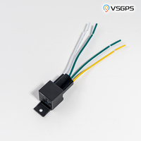 Relé Automotriz de 4 Pines, 12V, 40A, con Arnés de Cables y Conector para Automóvil, Camión, Motocicleta, Barco