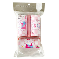 Pro-Grade Cartoon Lint Roller Set 3PC Langlebige Rollen Industrial Strength Sheets für Teppiche Kleidung
