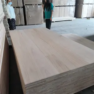 Fornitore di fabbrica a grado paulownia board personalizzato in legno massiccio Paulwonia fogli di fabbrica prezzo di fabbrica ab grado Paulownia legno legno