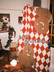 Coperta lavorata a maglia Merry Christmas Festeggia il <span class=keywords><strong>Natale</strong></span> con la famiglia e gli amici nel calore jbrxy - Product Image 4