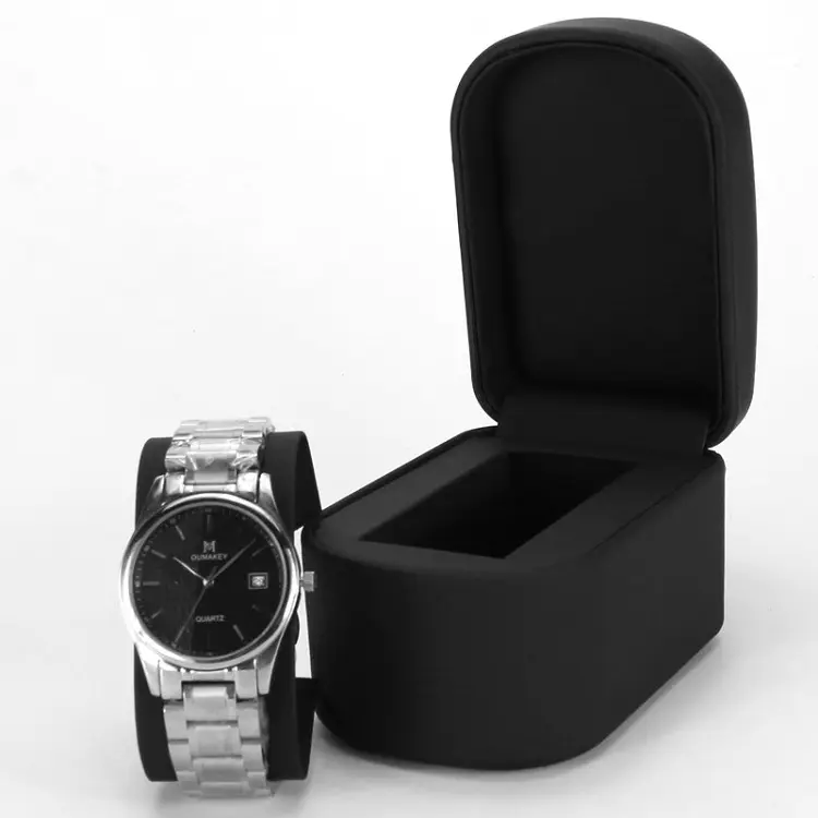 2019 Custom Logo Black Watch Packaging Men Watches For Business