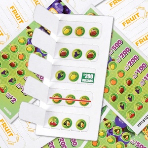 Pull Tab Tickets Cards Custom Break Open Pull Tab Lottery Tickets Lucky Winning Custom Printing for USA - Product Image 5