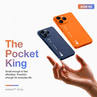 هاتف ذكي صغير AGM N2 بشاشة 4.96 بوصة، نظام أندرويد 16، بطارية 3000 مللي أمبير، ذاكرة وصول عشوائي 3 جيجابايت، ذاكرة تخزين 32 جيجابايت، شاشة 60 هرتز، هاتف ذكي 4G بتصميم OEM/ODM