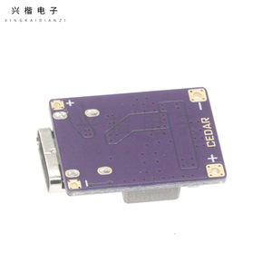 โมดูลชาร์จแบตเตอรี่ Cedar 5V 2.4A USB C 3.7V 4.2V 18650 พร้อมไฟ LED แสดงสถานะ - Product Image 2