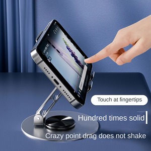 Portable All Metal Aluminium Alloy for for Compatible Live Broadcast Mobile Phone Holder 360 Degree <b>Rotation</b> Adjustment - Product Image 4