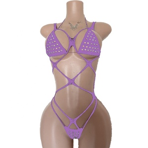 Vadulyer Costumes Sexy à Diamants pour Spectacle, Disponibles en 6 Couleurs, Toutes Taxes Comprises - Product Image 3