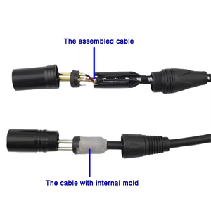 Câble audio XLR Hi-Fi personnalisé OEM, 3 broches mâle/femelle, équilibré, double canon, pour microphone <span class=keywords><strong>de</strong></span> scène, mélangeur, haut-parleur, rallonge - Product Image 4