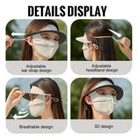 Masque facial de protection UV WRELS en soie glacée avec logo personnalisé et sangle d'oreille réglable pour sports de plein air – Vente en gros