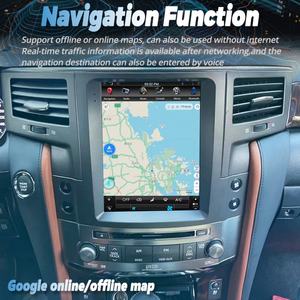 Reproductor de DVD para Auto Android 13 de 10.4 Pulgadas y 128 GB con Navegación GPS, Pantalla Táctil Vertical Universal para Lexus LX570 LX 570 2007-2015 - Product Image 3