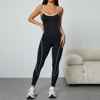 Combinaison de sport pour femme, tenue de fitness, de course, de yoga, de sport et d'entraînement, avec effet froncé