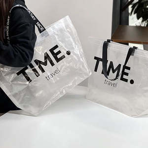 Factory Wholesale Duffel Bag Oversize Recyclable Nylon Double Handle Zipper Closure Customized Color Grocery Shopping Custom - Product Image 4