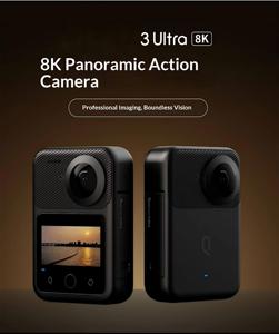 กล้องแอ็คชั่น360 3 ultra 8K เลนส์ F1.6 HDR 10บิตพร้อม GPS กล้องถ่ายทำภาพยนตร์ <span class=keywords><strong>VR</strong></span> ระดับมืออาชีพ2026 - Product Image 2