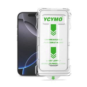 YCYMO GEN4 <span class=keywords><strong>Protector</strong></span> de pantalla de vidrio cerámico antiarañazos irrompible con caja fácil para Samsung S24 + Ultra S25 + Ultra - Product Image 1
