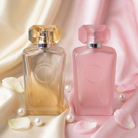 Flacon de parfum vide en verre moderne de 100 ml, design de luxe avec pulvérisateur, qualité supérieure, vente en gros Anding