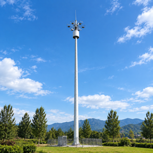 <span class=keywords><strong>Torre</strong></span> de Telecomunicaciones de Acero Galvanizado en Caliente, Monopolo de un Solo Poste para 5G 4G GSM, 20m 30m 40m OEM - Product Image 1