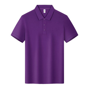 Camiseta Polo de Manga Corta, Algodón, Color Sólido, Unisex, Ropa de Trabajo, Uso Diario - Product Image 2