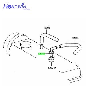 Soupape PCV compatible avec Honda Civic Accord City Odyssey Prelude Passport 96-99 pour Isuzu Amigo Axiom Oasis Rodeo Stylus Trooper 1220411040 - Product Image 5