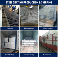 Plateforme industrielle en grille de barres d'acier au carbone soudées, galvanisées à chaud, résistantes à la corrosion, durables et de haute résistance, fabriquées sur mesure en usine