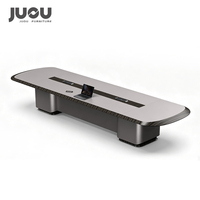 Tables de réunion de luxe personnalisées en MDF pour bureaux de direction, salles de conférence et bureaux de réception