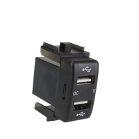 12V 3.1A Dual Charger Nissan Port USB dengan Voltmeter Digital
