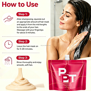 <span class=keywords><strong>Masque</strong></span> capillaire triple protéine végétale SILU Private Label, hydratant et réparateur pour cheveux secs, usage professionnel en salon, livraison rapide - Product Image 6