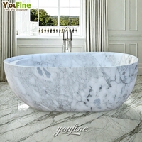 Baignoire en pierre naturelle grise de style européen, sculptée à la main, en marbre, baignoire de luxe pour la maison, la villa, l'hôtel, la salle de bain principale