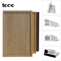 Vente en gros de meuble profilé en aluminium Ligne squelette d'armoire Porte d'armoire Panneau de porte squelette en alliage d'aluminium