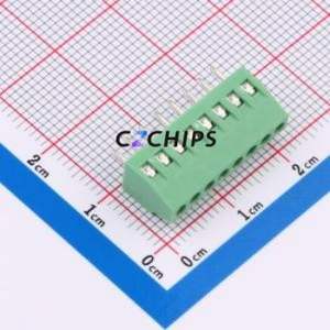 C254128V-8P0G36 Screw Terminal Block Through hole Component (THT),P=2.54mm Connector 1x8P 2.54mm 8P 1 - Product Image 1
