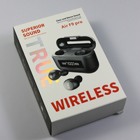 Écouteurs sans fil Air f9 Pro tws, oreillettes avec appairage automatique, télécommande, pièces