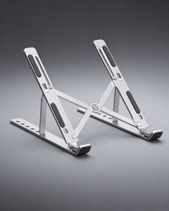 Support pour ordinateur portable en aluminium réglable, pliable, portable, support de refroidissement multi-angles pour bureau, maison et usage domestique - Product Image 2