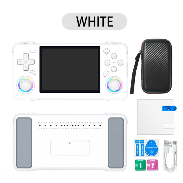 Open Source Linux System RK3326 Chip XF35H Game Console Support 30+ Emulators Built-in Vibration Motor 3.5-inch IPS Screen