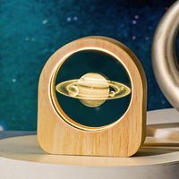 Cubo de cristal K9 en blanco al por mayor, sistema de galaxias solares de Luna 2d, modelo de pisapapeles, Cubo de cristal grabado con láser, Luz