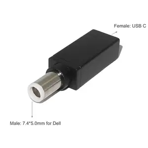 Type C femelle à DC 5.5*2.5 5.5*2.1 7.9*5.0 4.5*3.0 connecteur adaptateur de chargeur d'alimentation mâle carré pour Lenovo pour HP pour Dell PD