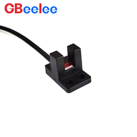 Sensor de proximidad fotoeléctrico GBeelee con ranura en U BL-GD-KE2, interruptor de límite de mesa de reflexión difusa infrarroja industrial NPN/PNP