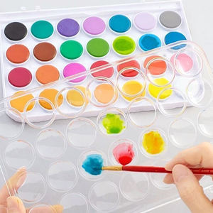 KAMEI Vente en gros de 12/24/36 couleurs de peinture <span class=keywords><strong>aquarelle</strong></span> solide avec stylo pour débutants et professionnels, fournitures artistiques en boîte pour le <span class=keywords><strong>dessin</strong></span> - Product Image 4