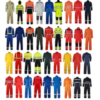 Vêtements ignifuges imperméables réfléchissants OEM Combinaison de travail industrielle confortable avec combinaison ignifuge antistatique