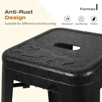 Tabouret de bar extérieur moderne en métal durable, vente en gros directe d'usine, sur mesure